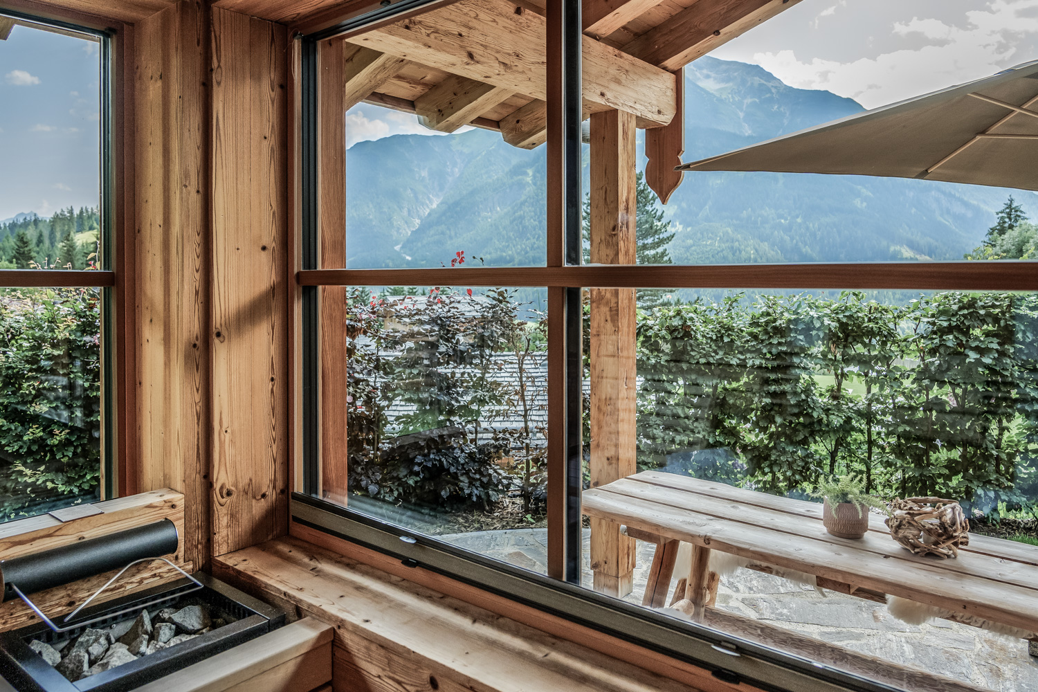Privater SPA-Bereich im Benglerwald Chalet